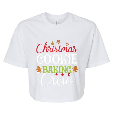 Christmas Cookie Baking Crew Funny Cookie Xmas Gifts Bella+Canvas Jersey Crop Tee