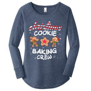 Christmas Cookie Baking Crew Xmas Cookie Exchange Gift Women's Perfect Tri Tunic Long Sleeve Shirt