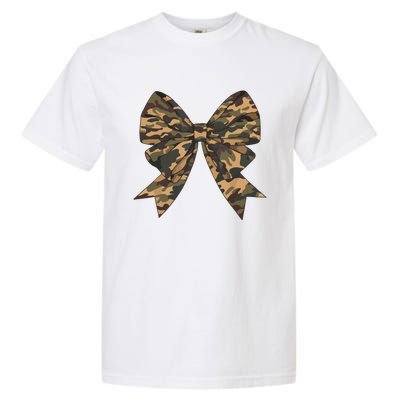 Camo Coquette Bow Duck Hunting Hunter Garment-Dyed Heavyweight T-Shirt