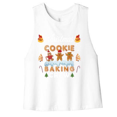 Christmas Cookie Baking Crew Great Gift Women's Racerback Cropped Tank