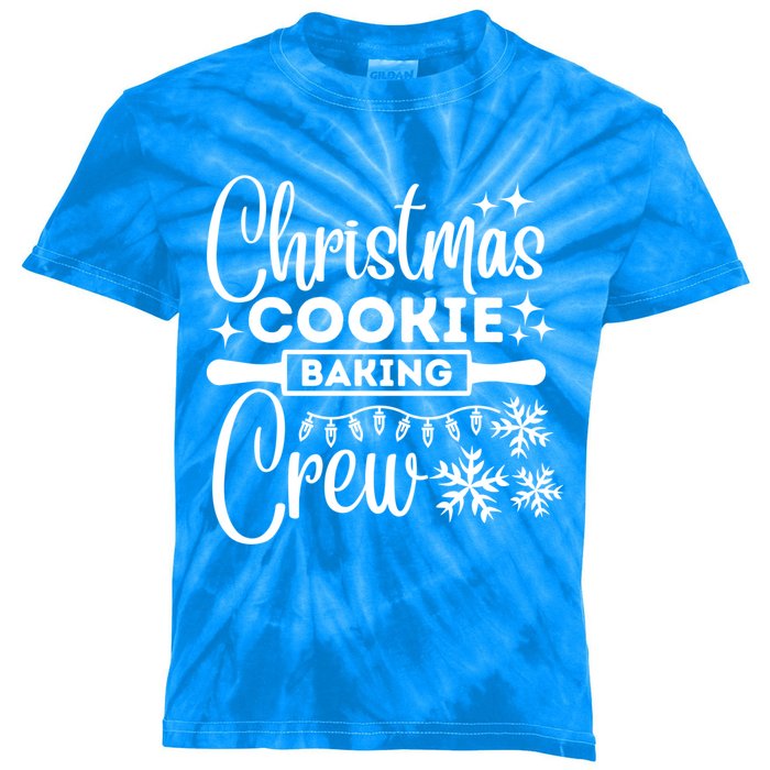 Christmas Cookie Baking Crew Gift Kids Tie-Dye T-Shirt