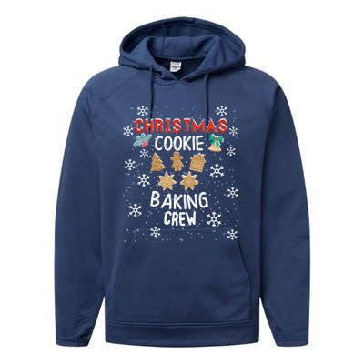 Christmas Cookie Baking Crew Xmas Cookie Exchange Santa Gift Performance Fleece Hoodie