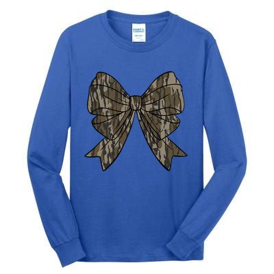 Camo Coquette Bow Duck Hunt Duck Hunting Tall Long Sleeve T-Shirt