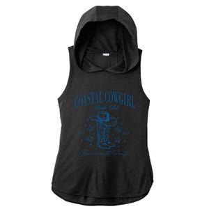 Coastal Cowgirl Bride Club Beach Bachelorette Party 2024 Ladies PosiCharge Tri-Blend Wicking Draft Hoodie Tank