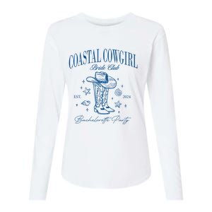 Coastal Cowgirl Bride Club Beach Bachelorette Party 2024 Womens Cotton Relaxed Long Sleeve T-Shirt