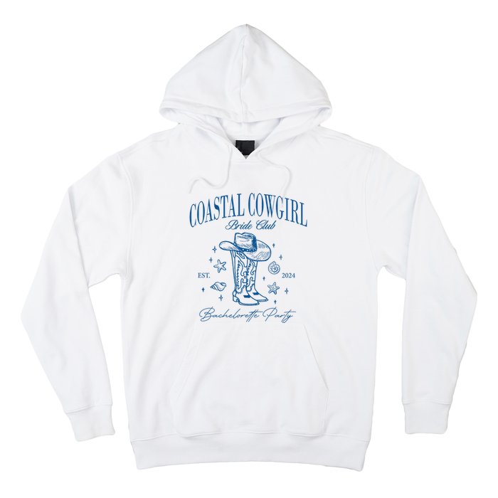 Coastal Cowgirl Bride Club Beach Bachelorette Party 2024 Hoodie