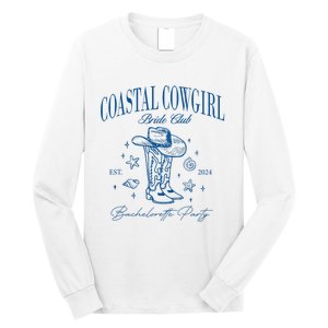 Coastal Cowgirl Bride Club Beach Bachelorette Party 2024 Long Sleeve Shirt