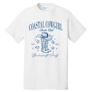 Coastal Cowgirl Bride Club Beach Bachelorette Party 2024 Tall T-Shirt