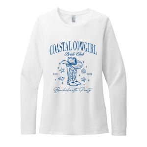 Coastal Cowgirl Bride Club Beach Bachelorette Party 2024 Womens CVC Long Sleeve Shirt