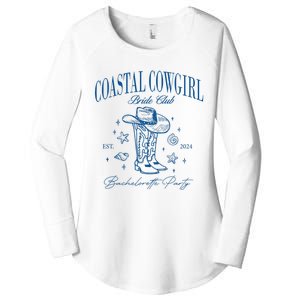 Coastal Cowgirl Bride Club Beach Bachelorette Party 2024 Women's Perfect Tri Tunic Long Sleeve Shirt