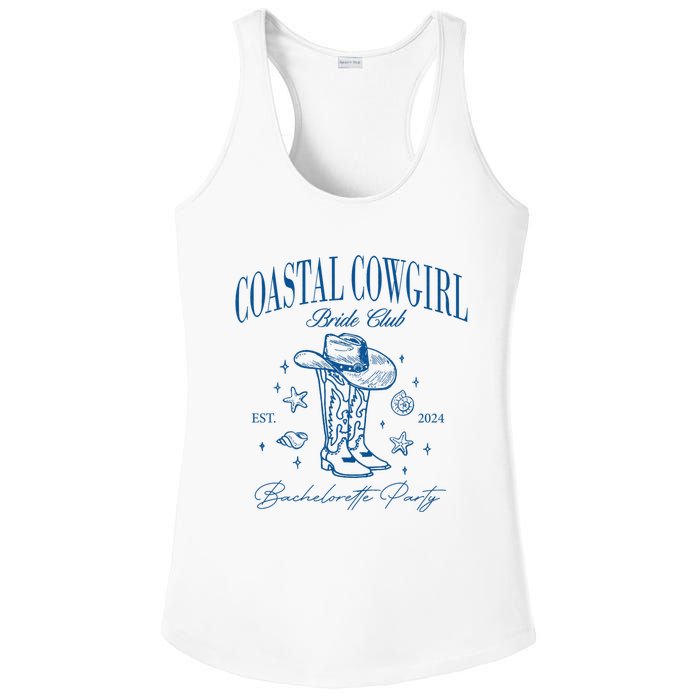 Coastal Cowgirl Bride Club Beach Bachelorette Party 2024 Ladies PosiCharge Competitor Racerback Tank