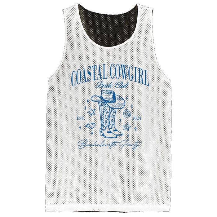 Coastal Cowgirl Bride Club Beach Bachelorette Party 2024 Mesh Reversible Basketball Jersey Tank