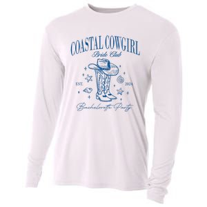 Coastal Cowgirl Bride Club Beach Bachelorette Party 2024 Cooling Performance Long Sleeve Crew