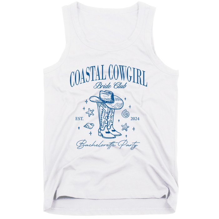 Coastal Cowgirl Bride Club Beach Bachelorette Party 2024 Tank Top