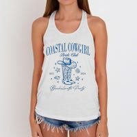 Coastal Cowgirl Bride Club Beach Bachelorette Party 2024 Women's Knotted Racerback Tank