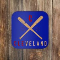 Cleveland Cle Baseball Vintage Coaster