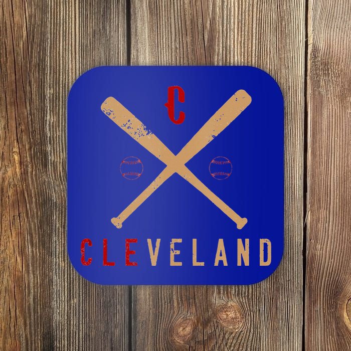 Cleveland Cle Baseball Vintage Coaster