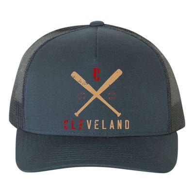 Cleveland Cle Baseball Vintage Yupoong Adult 5-Panel Trucker Hat