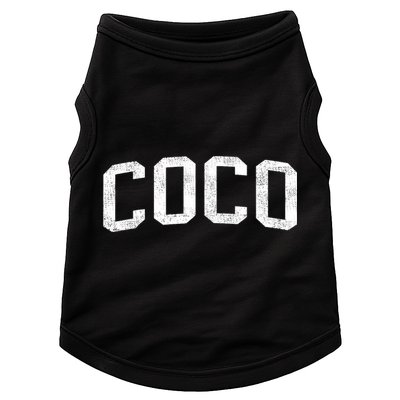 Coco Classic Bold Font Coco Birthday Gift Doggie Tank