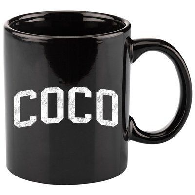 Coco Classic Bold Font Coco Birthday Gift 11oz C Handle Ceramic Mug