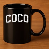 Coco Classic Bold Font Coco Birthday Gift 11oz C Handle Ceramic Mug