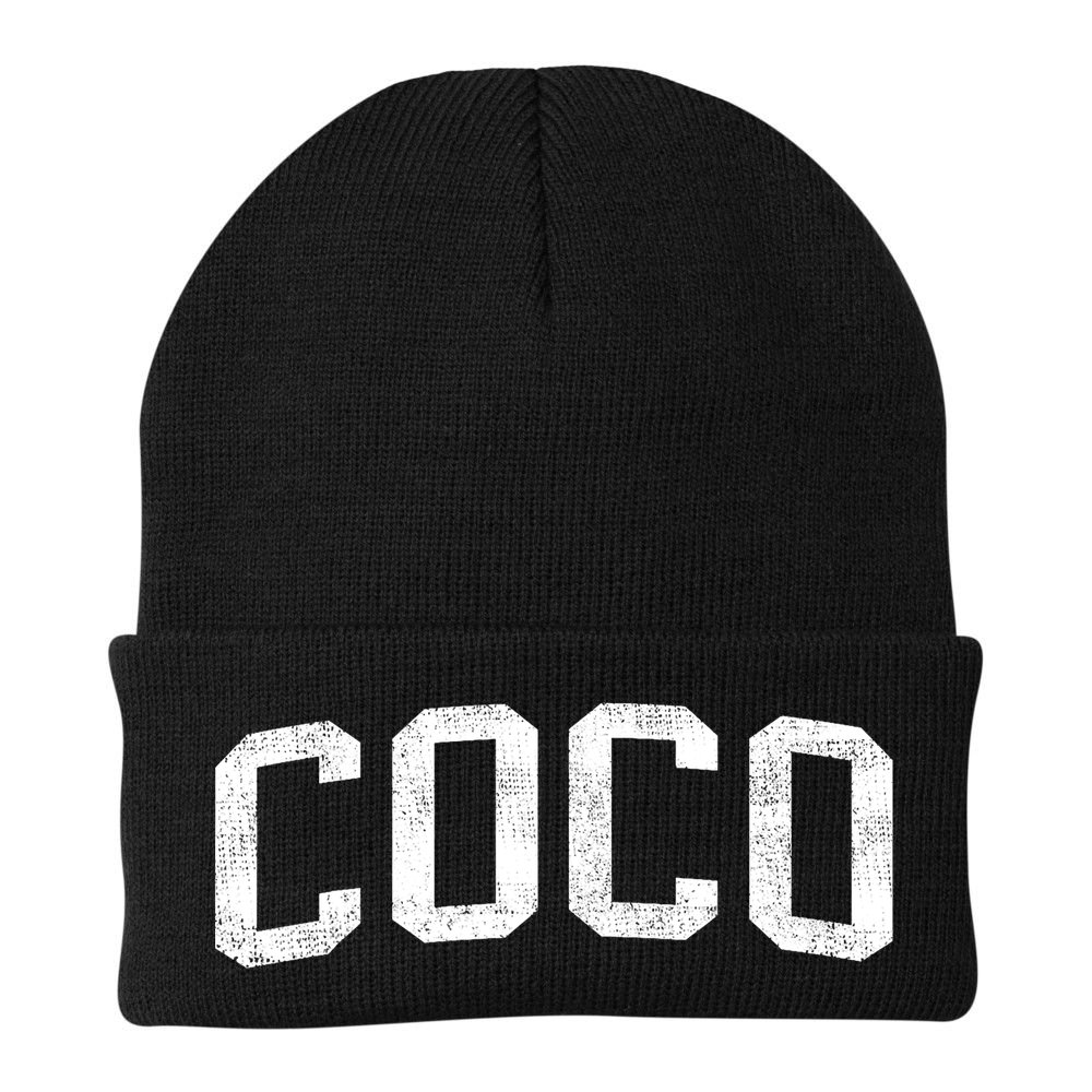 Coco Classic Bold Font Coco Birthday Gift Beanie