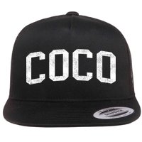 Coco Classic Bold Font Coco Birthday Gift Flat Bill Trucker Hat