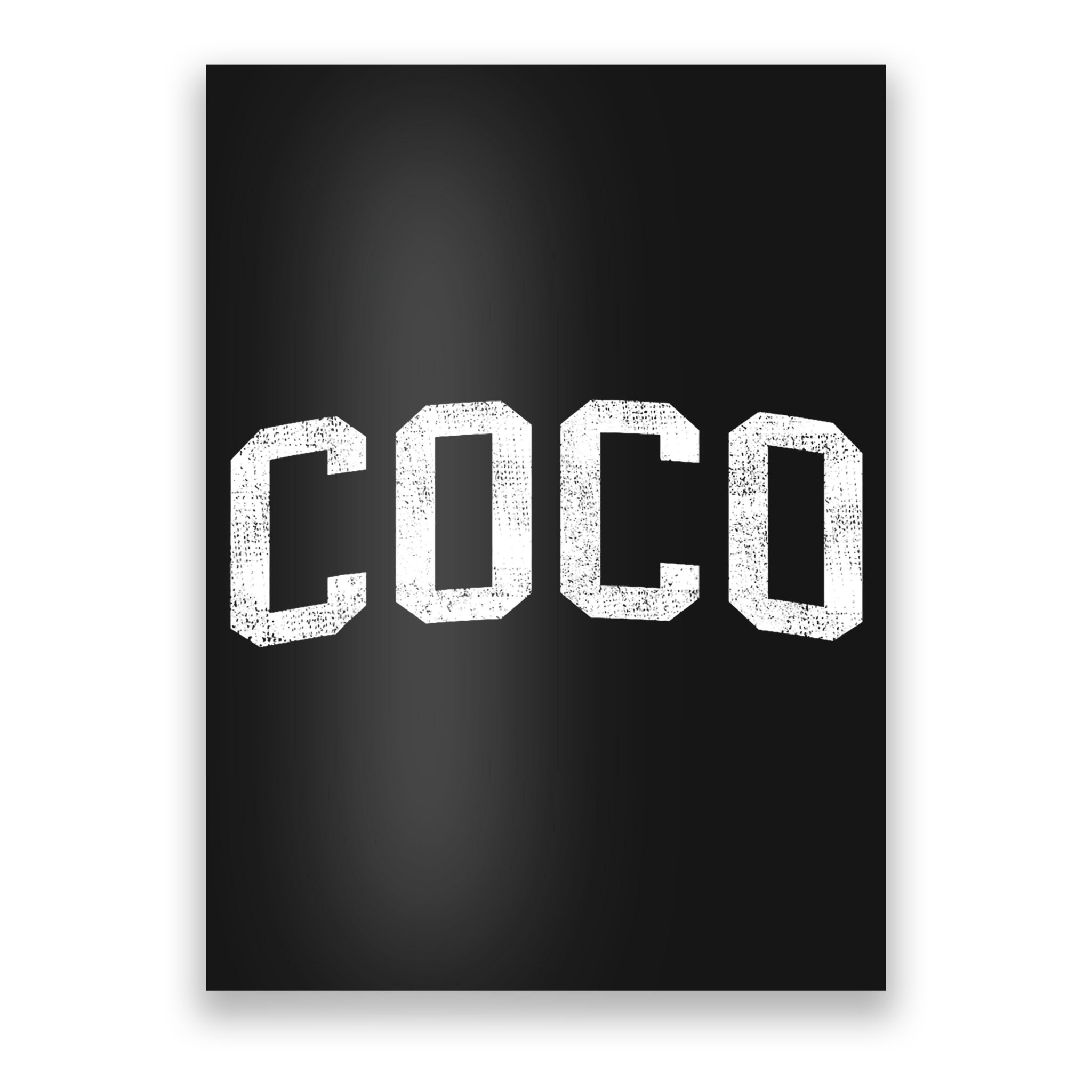 Coco Classic Bold Font Coco Birthday Gift Poster