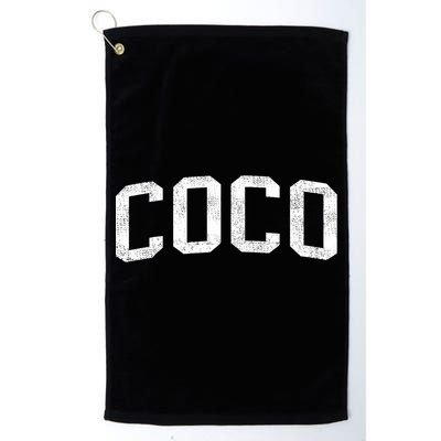 Coco Classic Bold Font Coco Birthday Gift Golf Towel