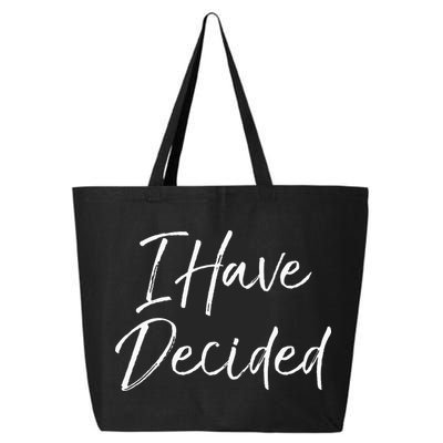 Cute Christian Baptism Gift For New Believers I Have Decided 25L Jumbo Tote