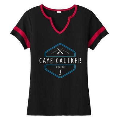 Caye Caulker Belize Beach Graphic Ladies Halftime Notch Neck Tee