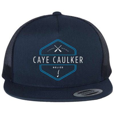 Caye Caulker Belize Beach Graphic Flat Bill Trucker Hat