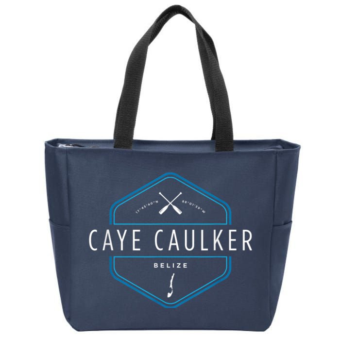 Caye Caulker Belize Beach Graphic Zip Tote Bag