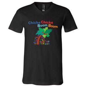 Chicka Chicka Boom Boom Costume Halloween Decorations Gifts V-Neck T-Shirt