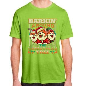 Chow Chow Barkin Around The Christmas Tree Dog Adult ChromaSoft Performance T-Shirt