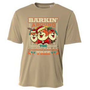 Chow Chow Barkin Around The Christmas Tree Dog Cooling Performance Crew T-Shirt