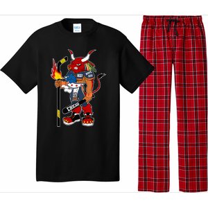 Creatureopolis Chicago Beast Black Cotton Sport Mascot Pajama Set