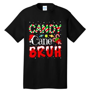 Candy Cane Bruh Christmas Love Candy Boy Tall T-Shirt