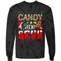 Candy Cane Bruh Christmas Love Candy Boy Tie-Dye Long Sleeve Shirt