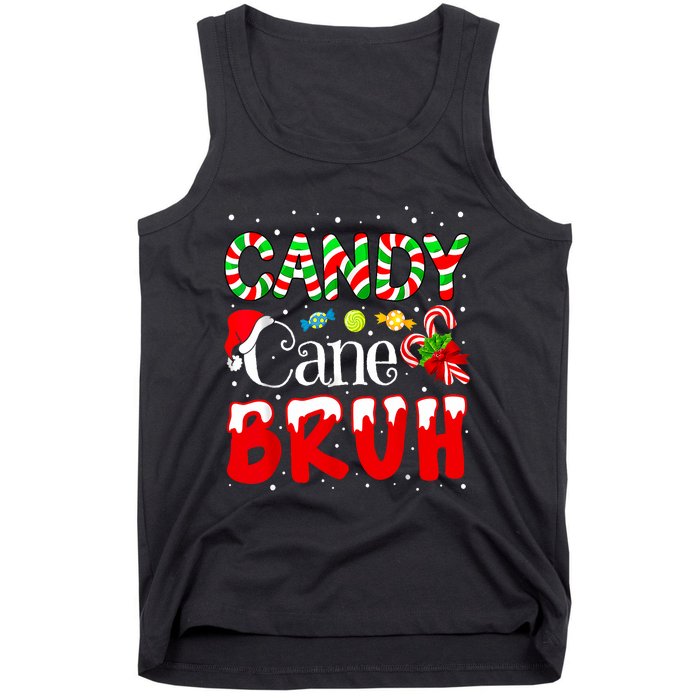 Candy Cane Bruh Christmas Love Candy Boy Tank Top