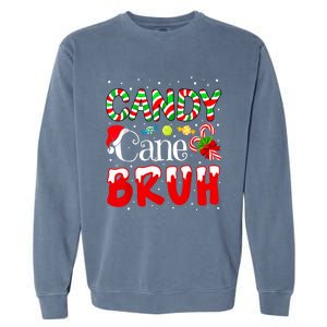 Candy Cane Bruh Christmas Love Candy Boy Garment-Dyed Sweatshirt