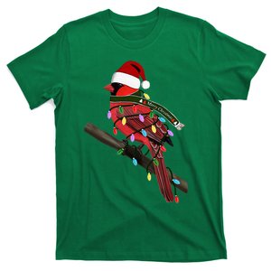 Cardinal Christmas Bird Santa Claus Biologist Animal T-Shirt