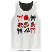 Cheer Coquette Bow American Football Autumn Thanksgiving Mesh Reversible Basketball Jersey Tank