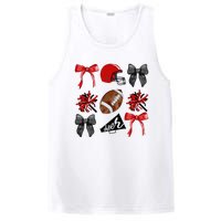 Cheer Coquette Bow American Football Autumn Thanksgiving PosiCharge Competitor Tank