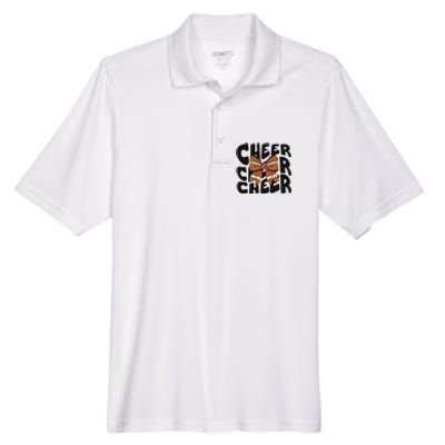 Cheer Coquette Bow American Football Game Day Thanksgiving Men's Origin Performance Pique Polo