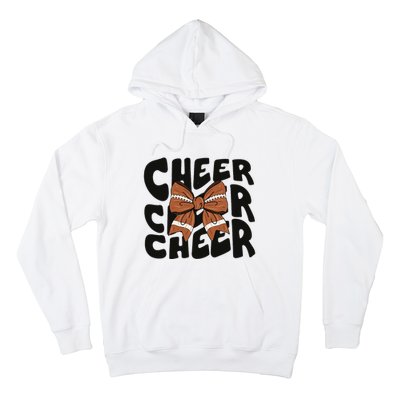 Cheer Coquette Bow American Football Game Day Thanksgiving Hoodie