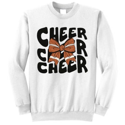 Cheer Coquette Bow American Football Game Day Thanksgiving Sweatshirt