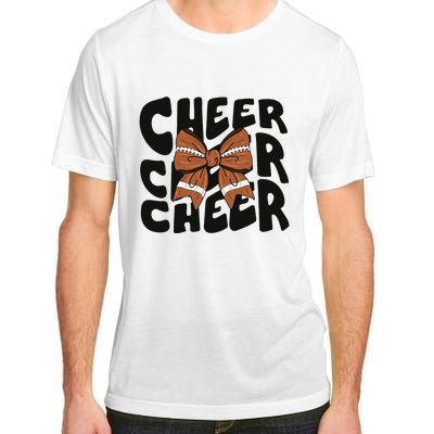 Cheer Coquette Bow American Football Game Day Thanksgiving Adult ChromaSoft Performance T-Shirt