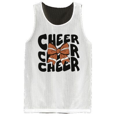 Cheer Coquette Bow American Football Game Day Thanksgiving Mesh Reversible Basketball Jersey Tank