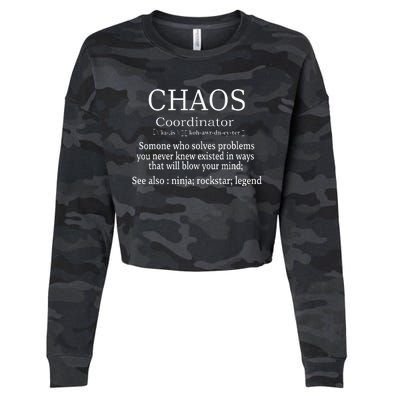 Chaos Coordinator Boss Wo Lady Professional Day Cropped Pullover Crew